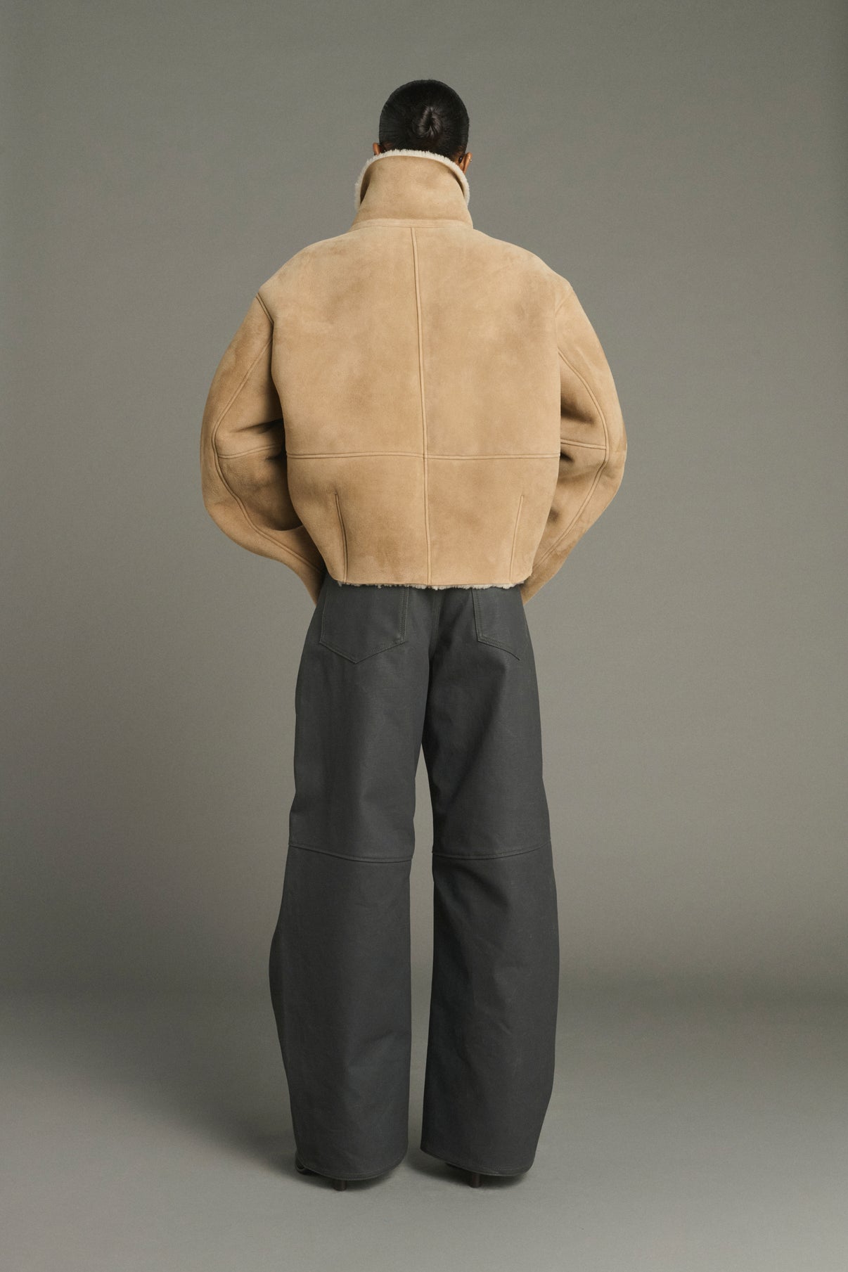 Manteau Kleber - Beige - Cuir - Femme vue 2