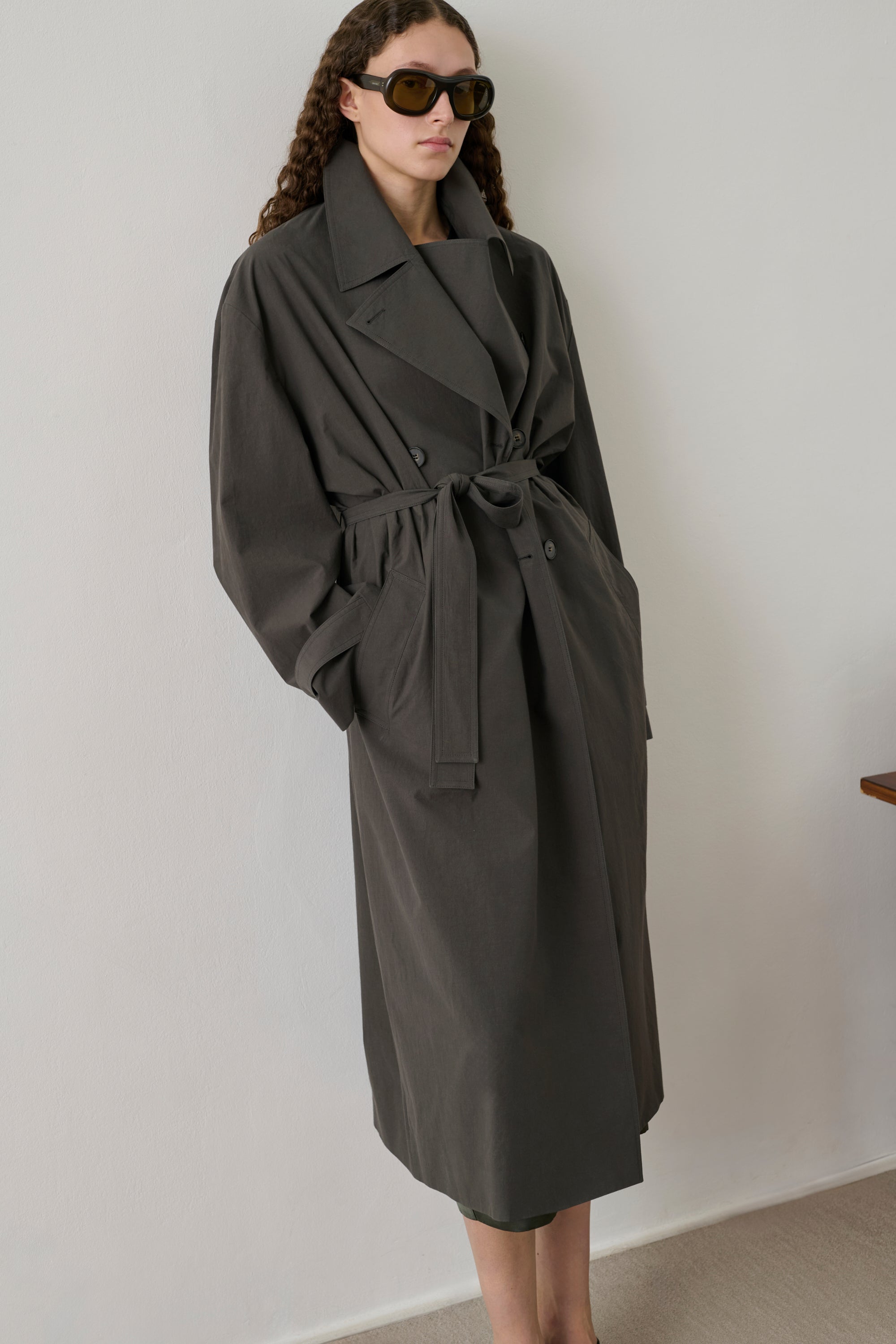 Trench Helio - Anthracite Cotton Women - Soeur