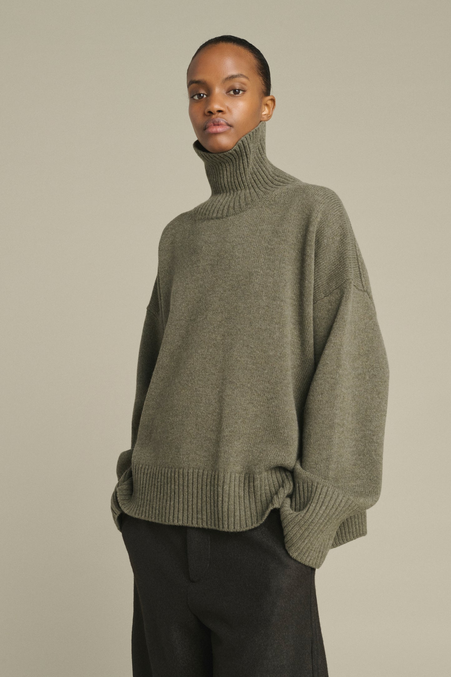 Pull William - Gris Chiné - Laine Mérinos - Femme