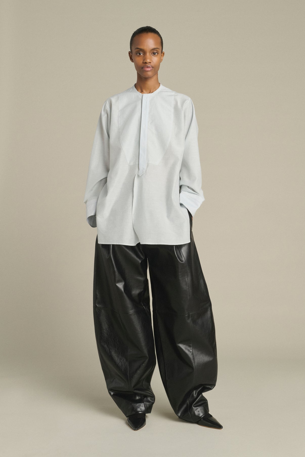 Chemise Anora - Bleu Pâle - Coton - Femme vue 1