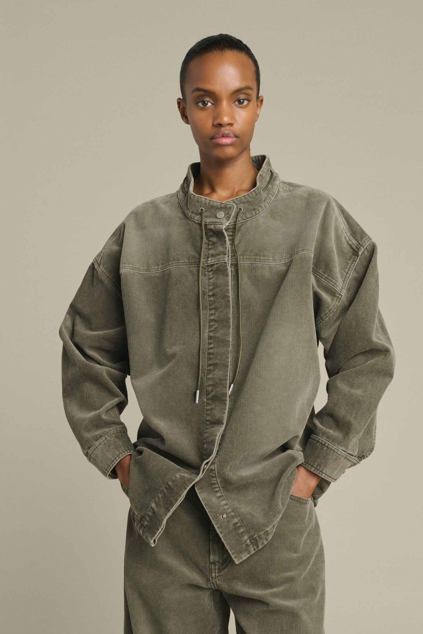 Camisa Lima - Gris - Algodón - Mujer