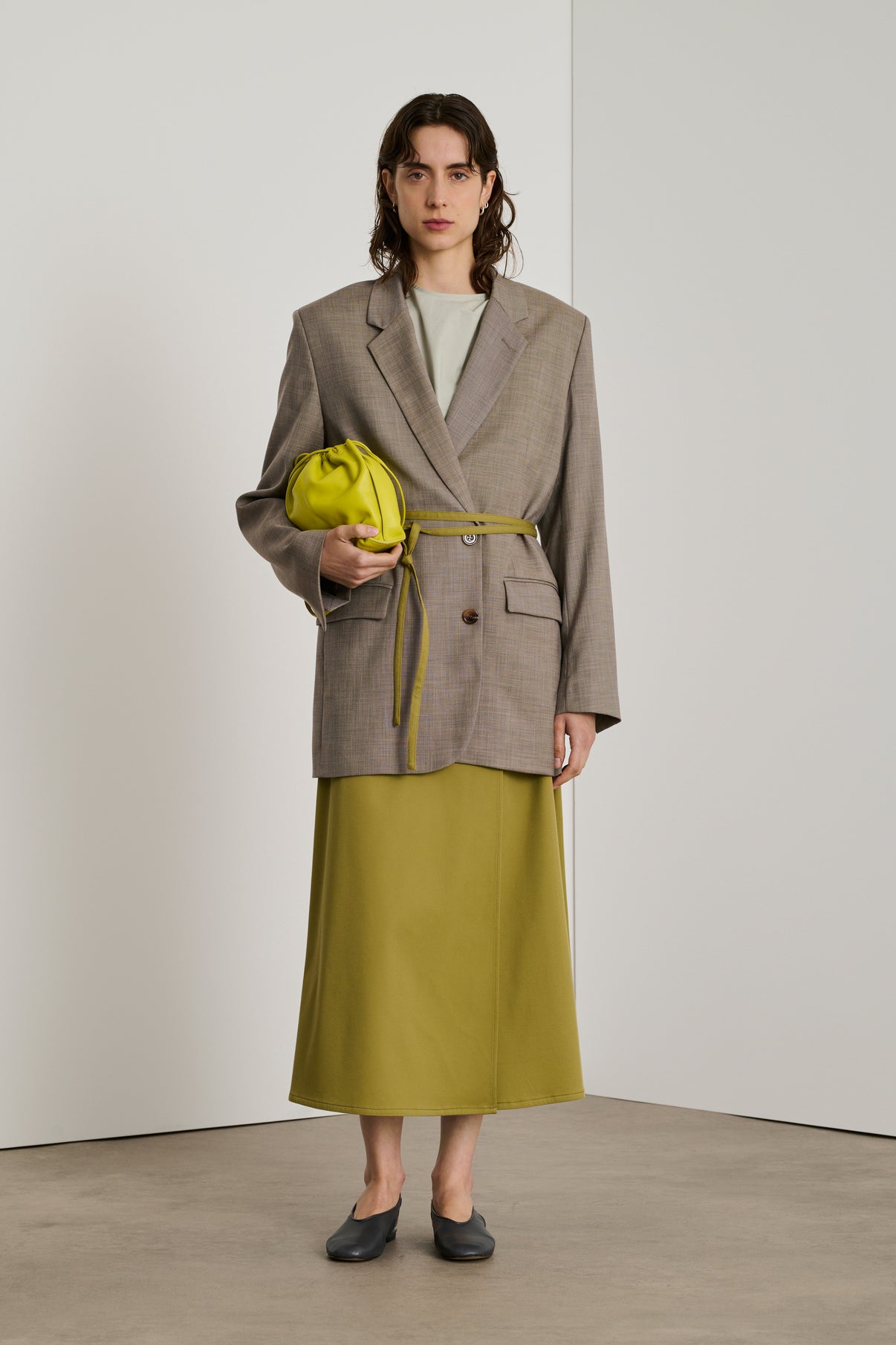 Sac Suzette - Jaune Néon - Cuir - Femme vue 3