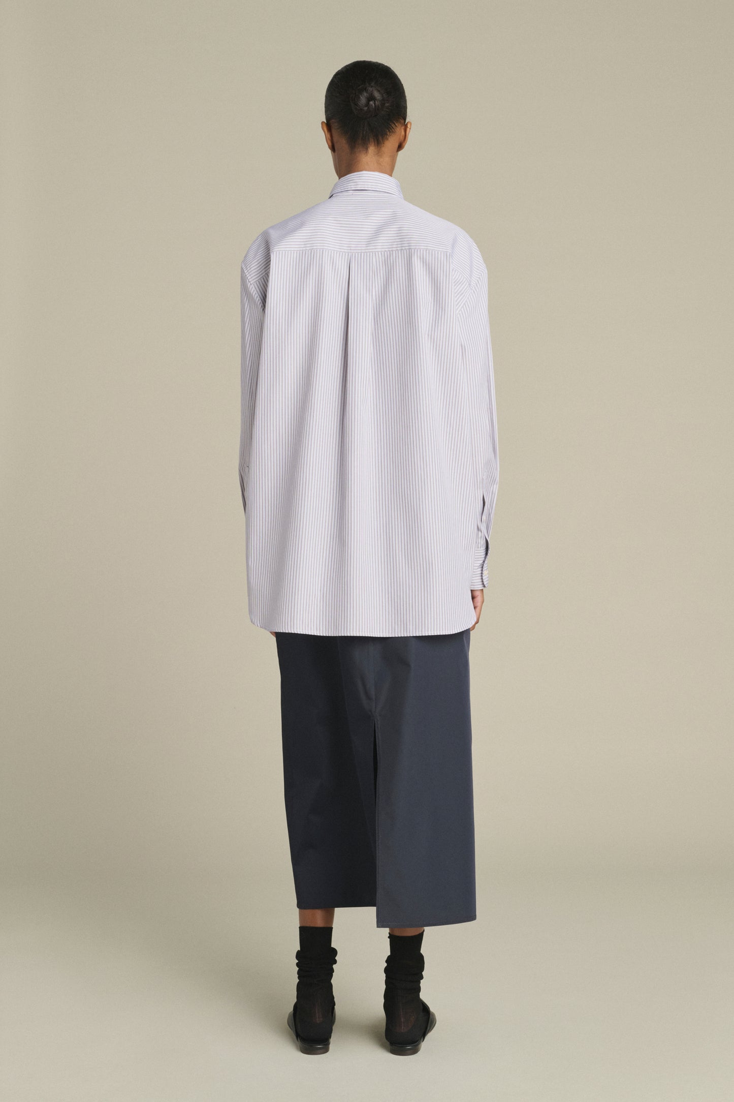 Chemise Carlotta - Bleu/Beige - Coton - Femme