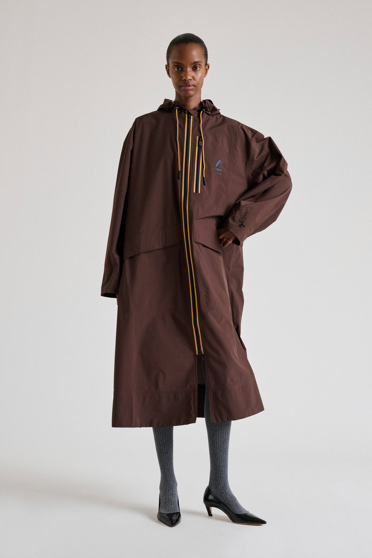 Pradel Trench Coat - Chocolate Oversized Women's - Soeur vue 1