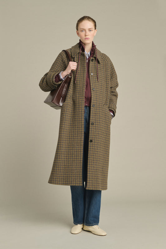 Abrigo Berlin - Gris/Caqui - Lana - Mujer