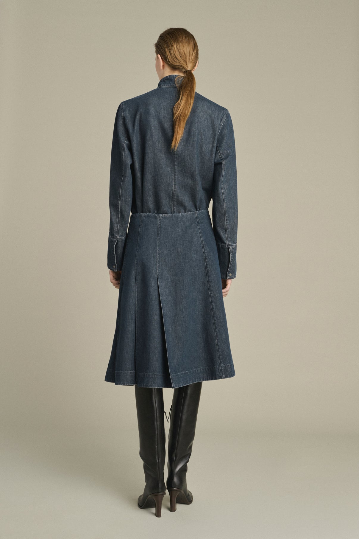 Jupe Klea - Bleu Gris - Coton - Femme vue 2