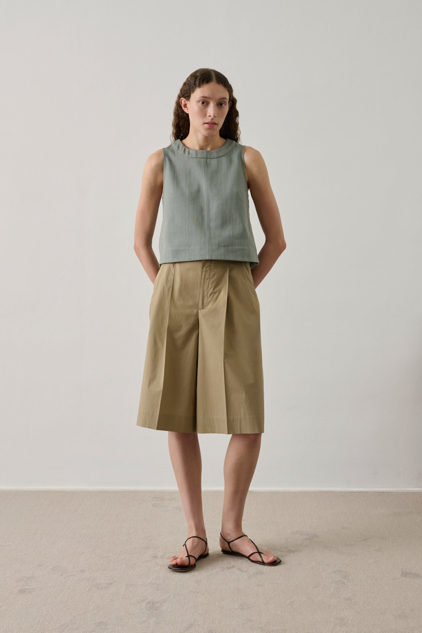 Bermuda Imogen - Sable - Coton - Femme