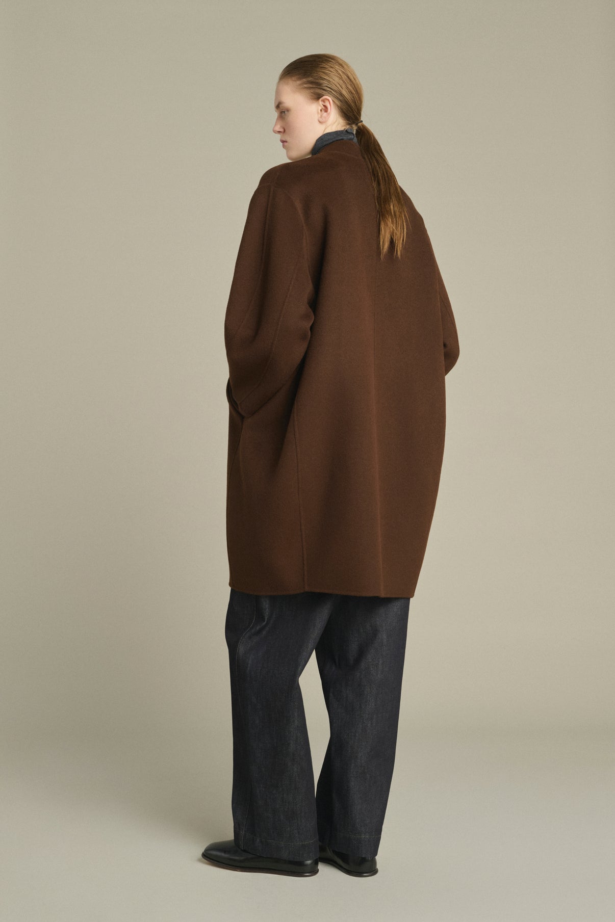 Manteau Beaulieu - Chocolat - Laine - Femme vue 2