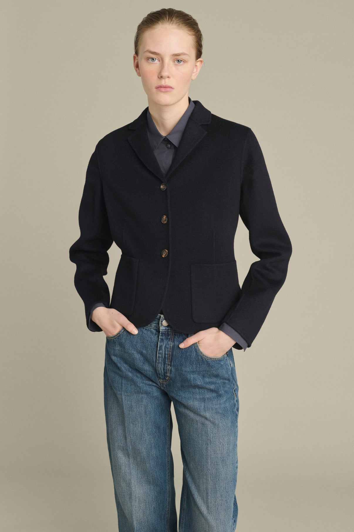 Veste Hespera - Deep Navy - Laine - Femme vue 3
