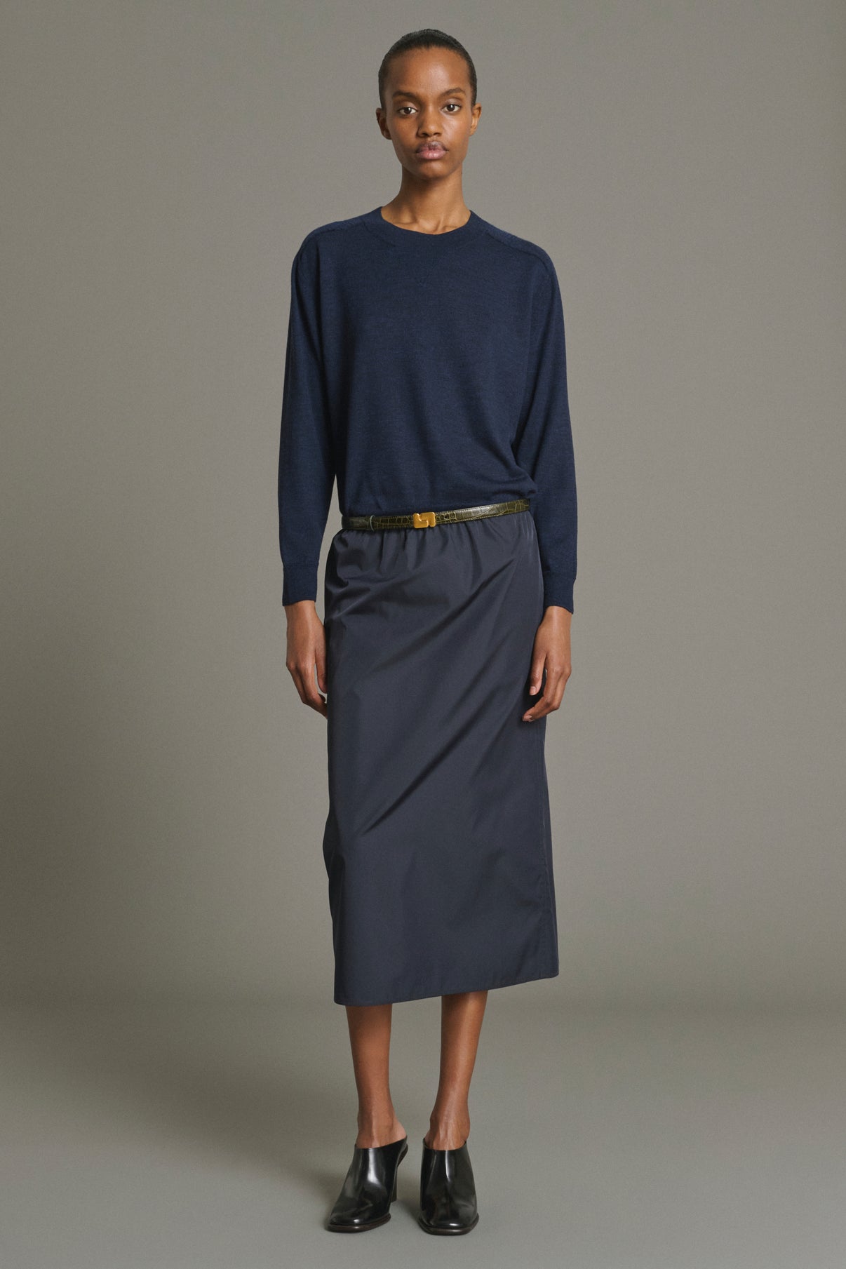Pull Pio - Navy Laine Mérinos Fin Femme - Soeur vue 3