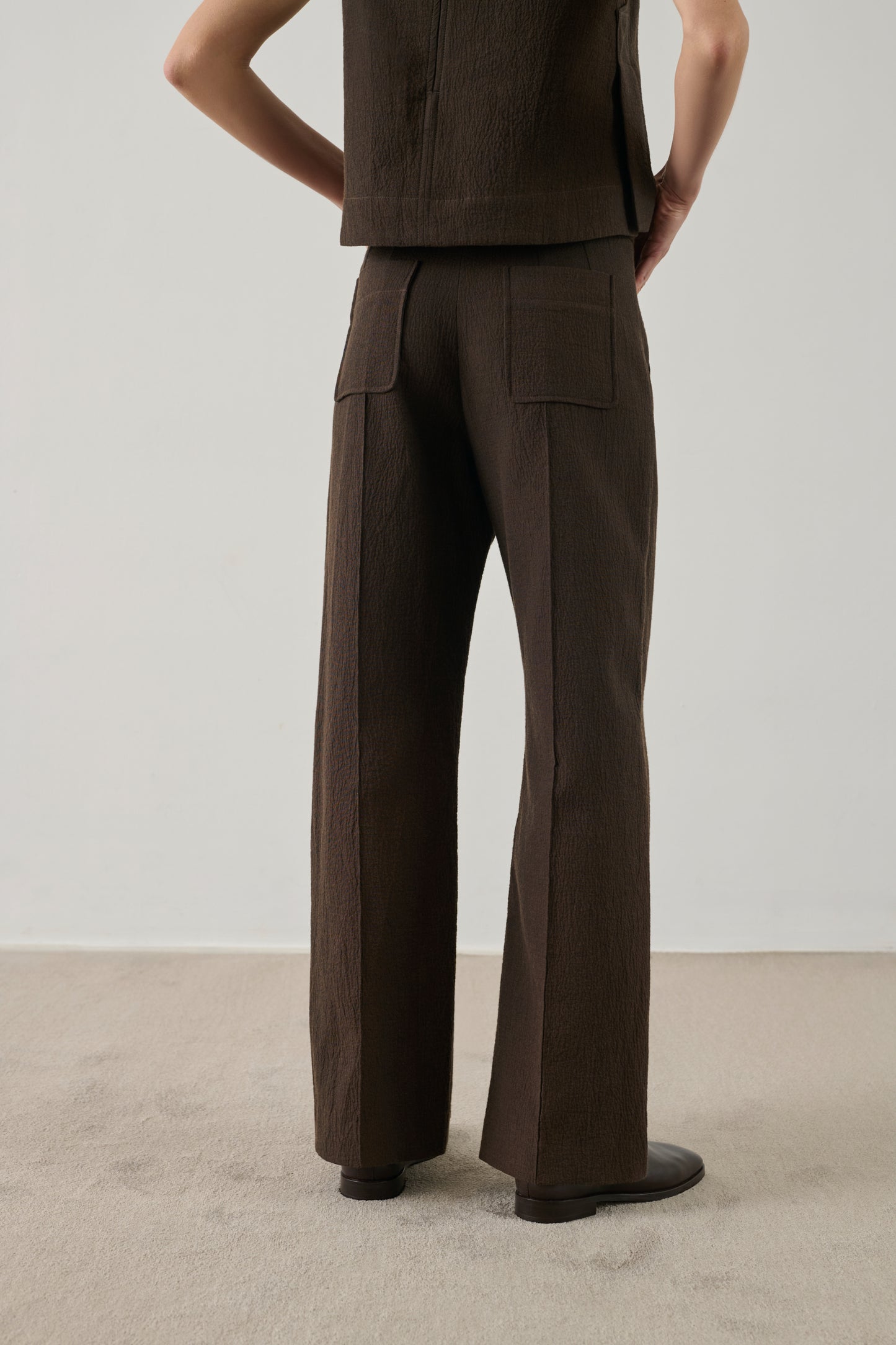 Pantalon Harry - Chocolat - Coton - Femme