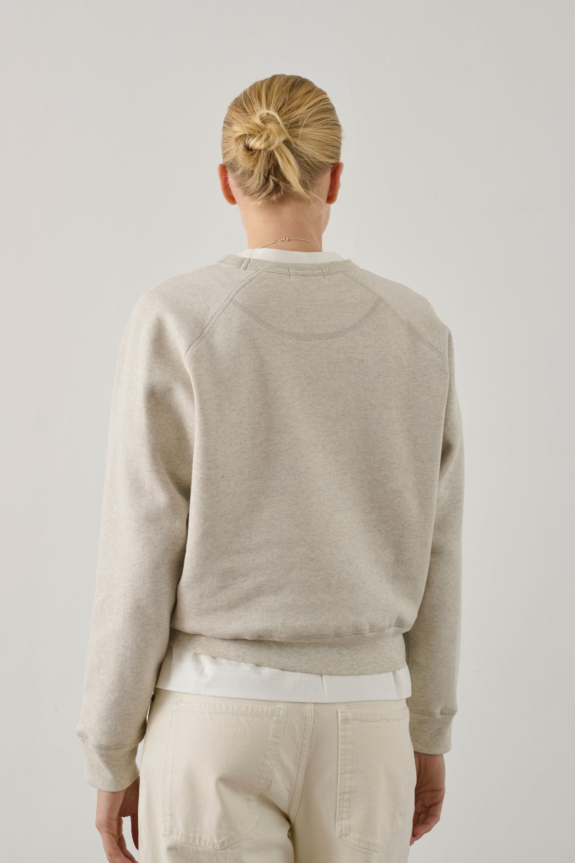 Sweatshirt Artemis - Light Mélange Grey Fleece Women - Soeur