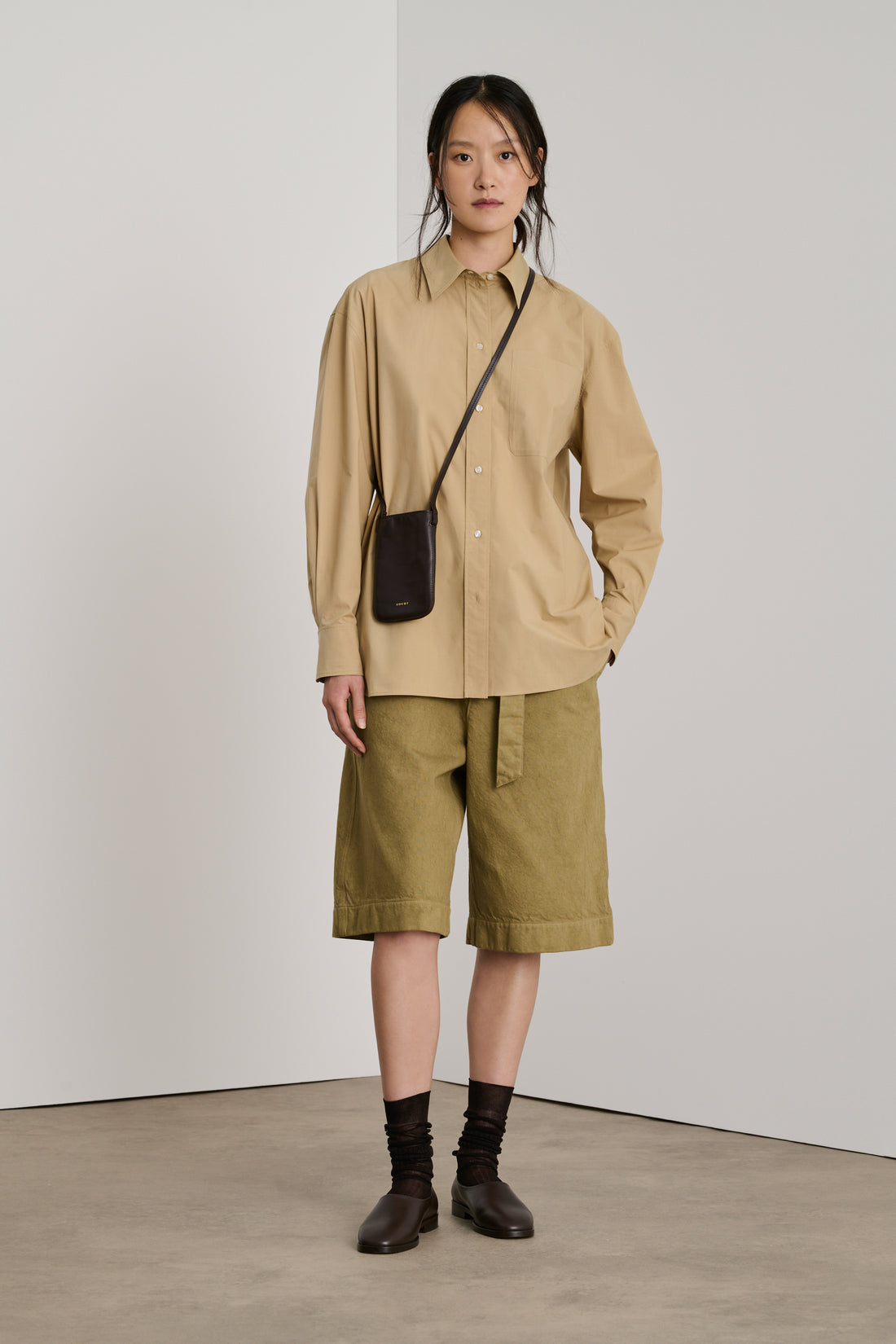 Bermuda Ethan - Beige - Coton - Femme