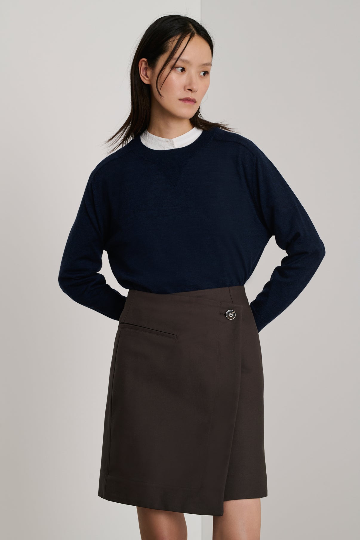 Pull Aussie - Navy - Laine - Femme vue 4
