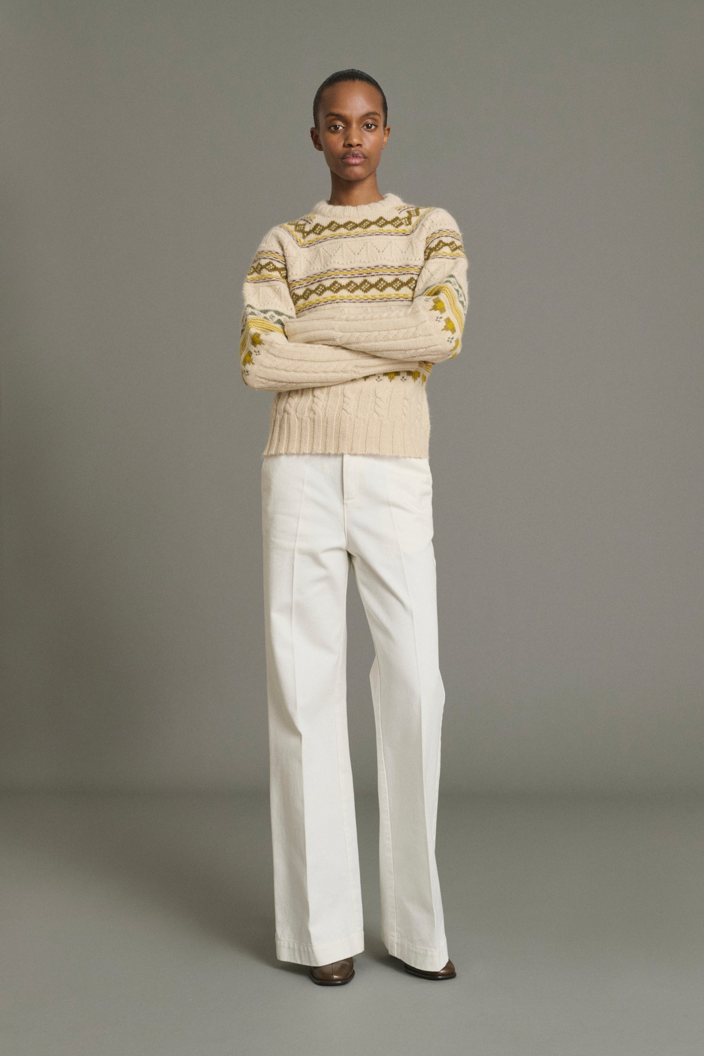 Jean California - Craie Denim Évasé Femme - Soeur