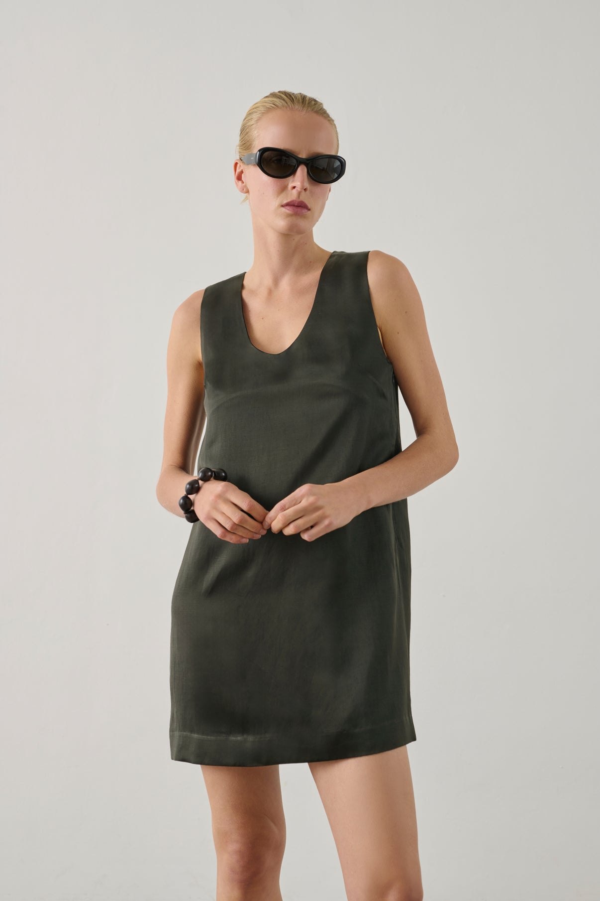 Robe Italie - Vert Foncé - Femme vue 3