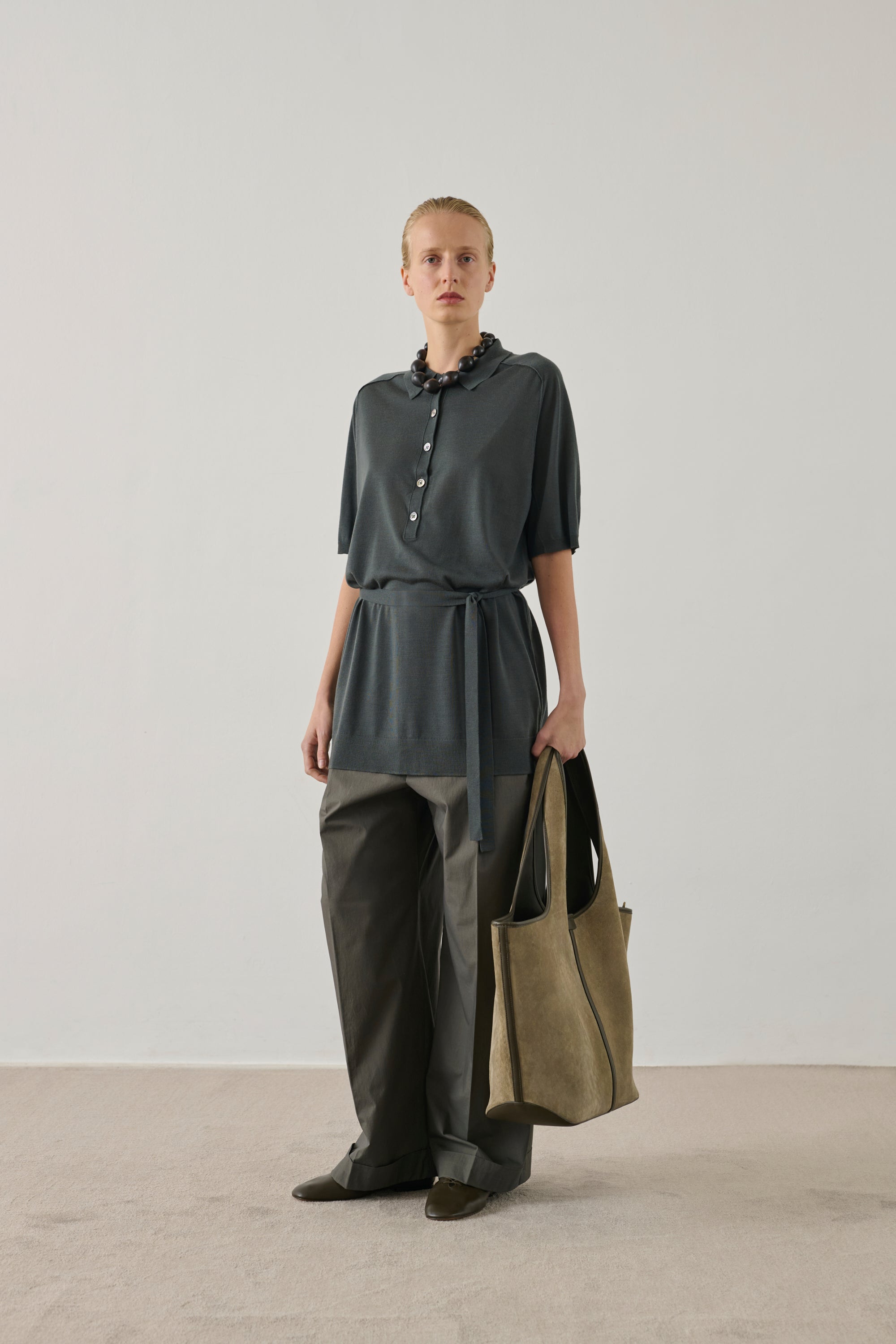 Tote Douce - Grey Split Leather - Soeur
