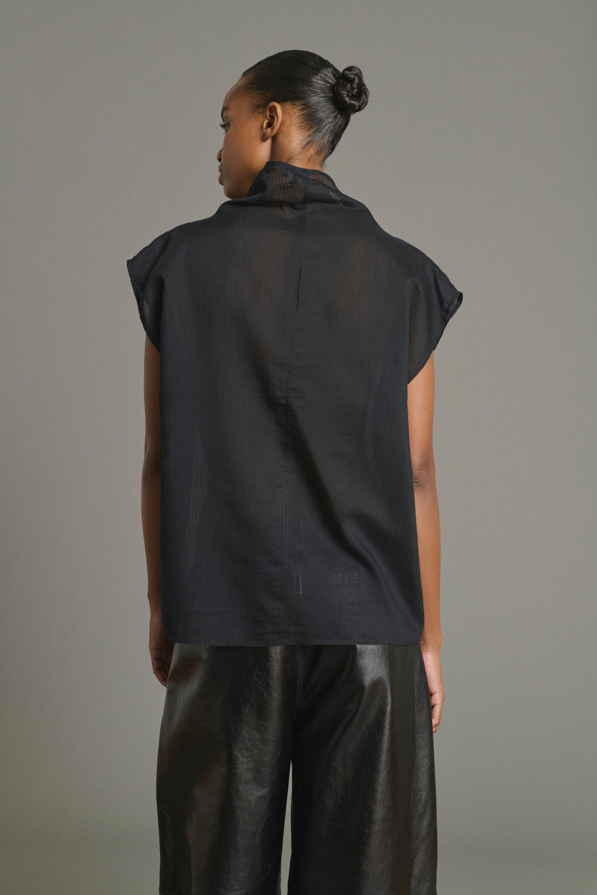 Blusa Izumi - Negro - Algodón - Mujer vue 4