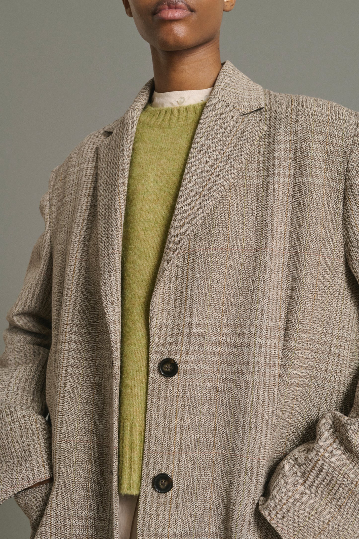 Manteau Lincoln - Marron/Beige - Laine - Femme