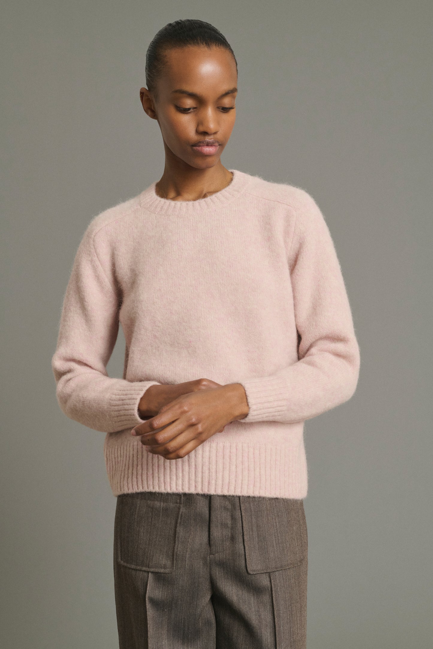 Pull Envie - Rose Pâle - Laine - Femme