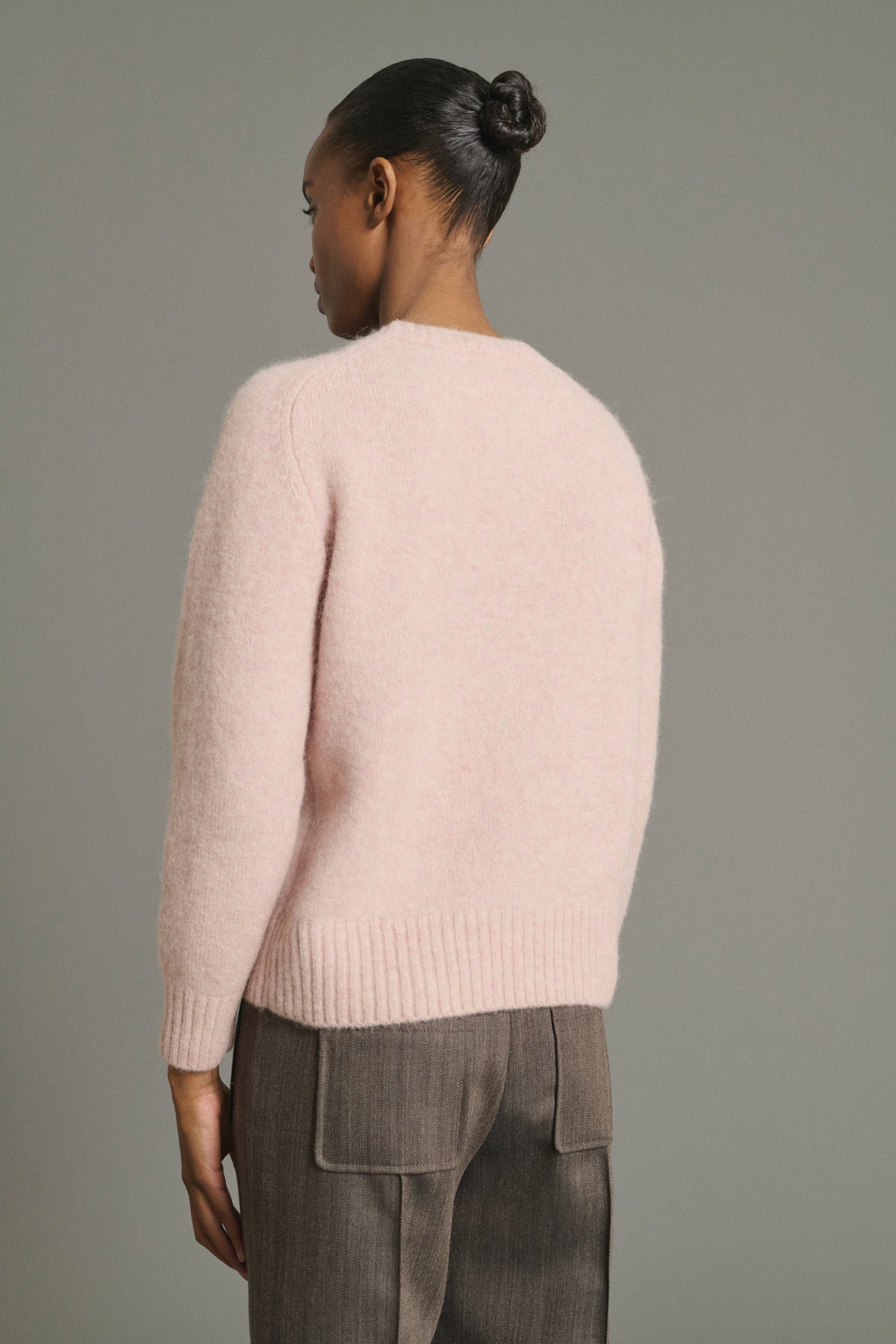 Pull Envie - Rose Pâle - Laine - Femme vue 2