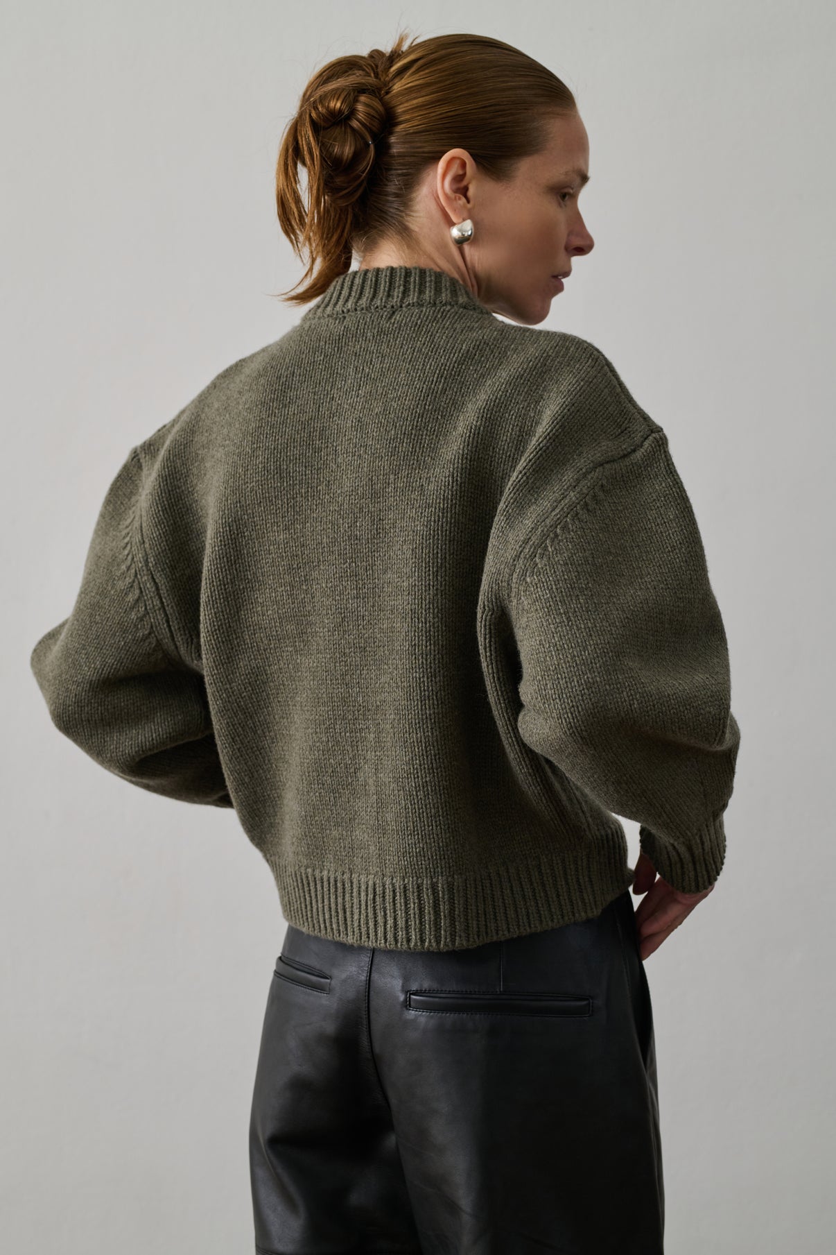 Cardigan Leonard - Gris Chiné - Laine - Femme vue 3