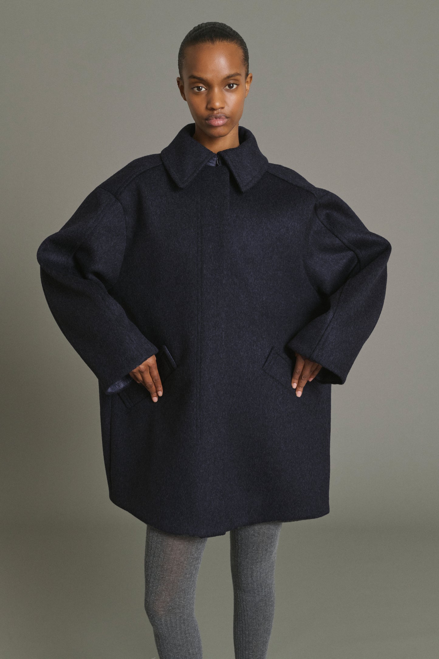 Manteau Kasper - Dark Navy - Laine - Femme