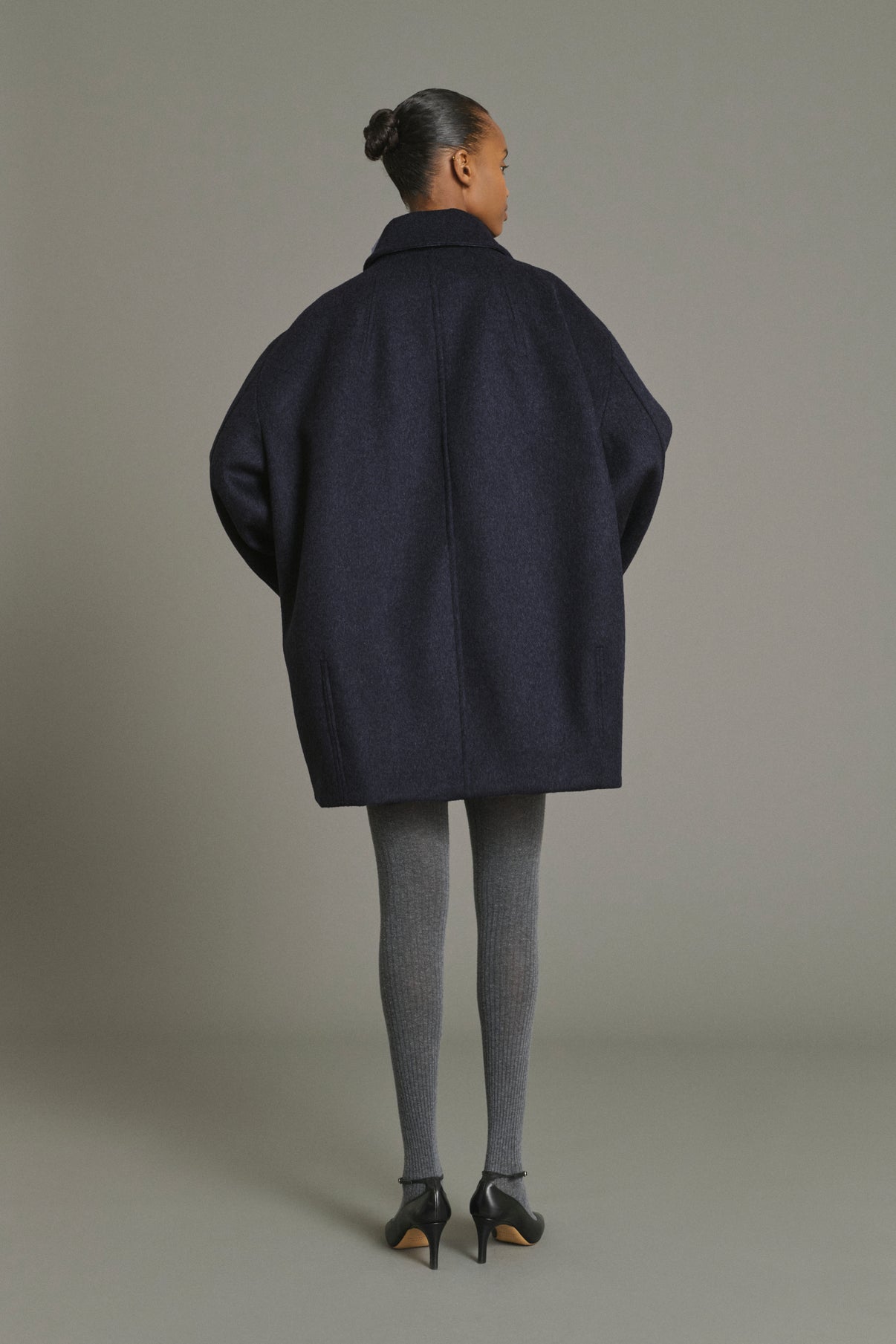 Manteau Kasper - Dark Navy - Laine - Femme vue 5