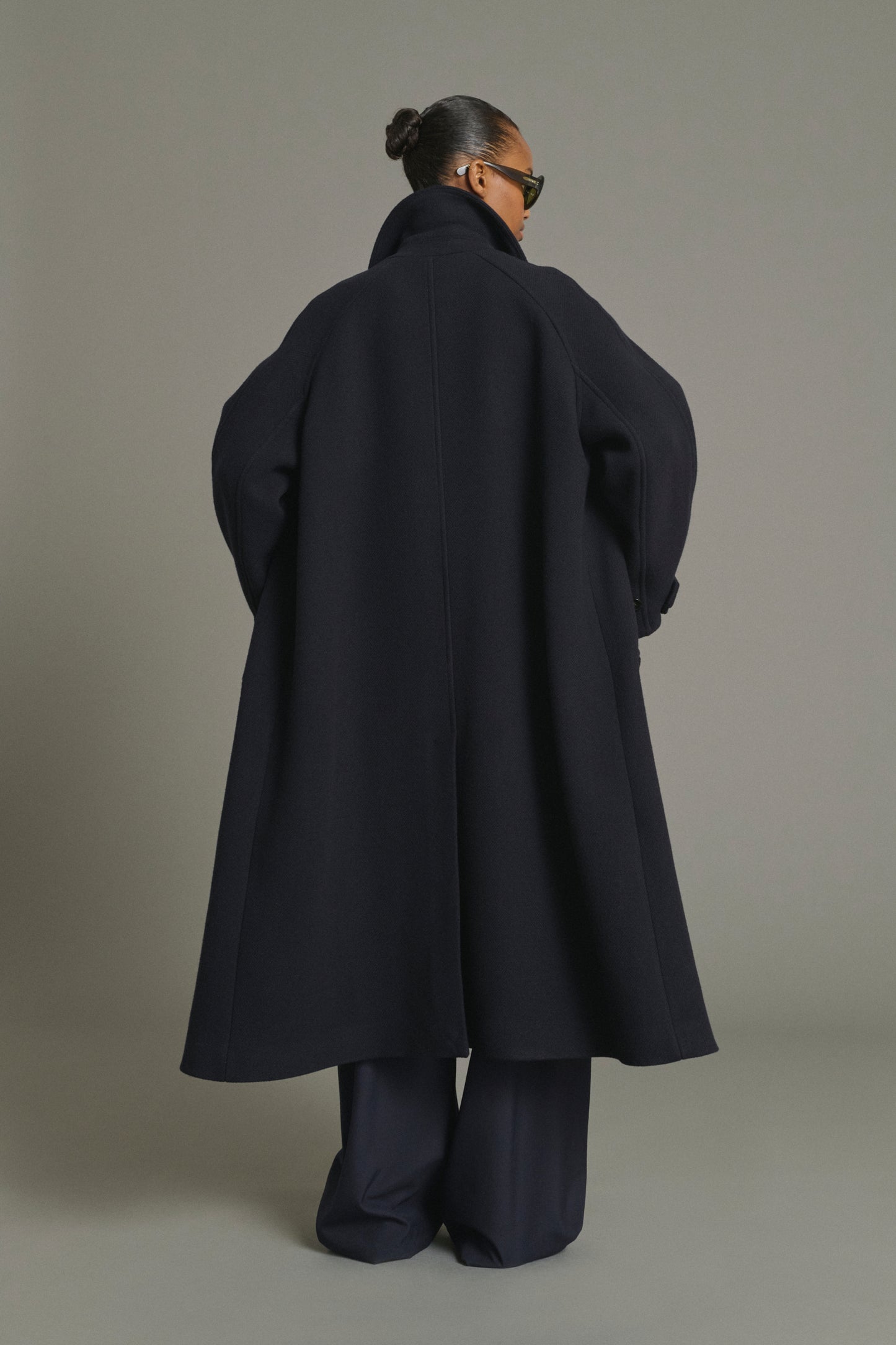 Berlin coat - Navy - Wool - Women