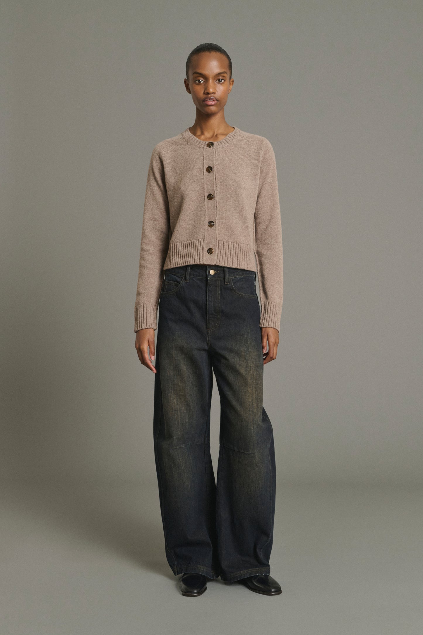 Cardigan Virginia - Beige Chiné - Laine Mérinos - Femme