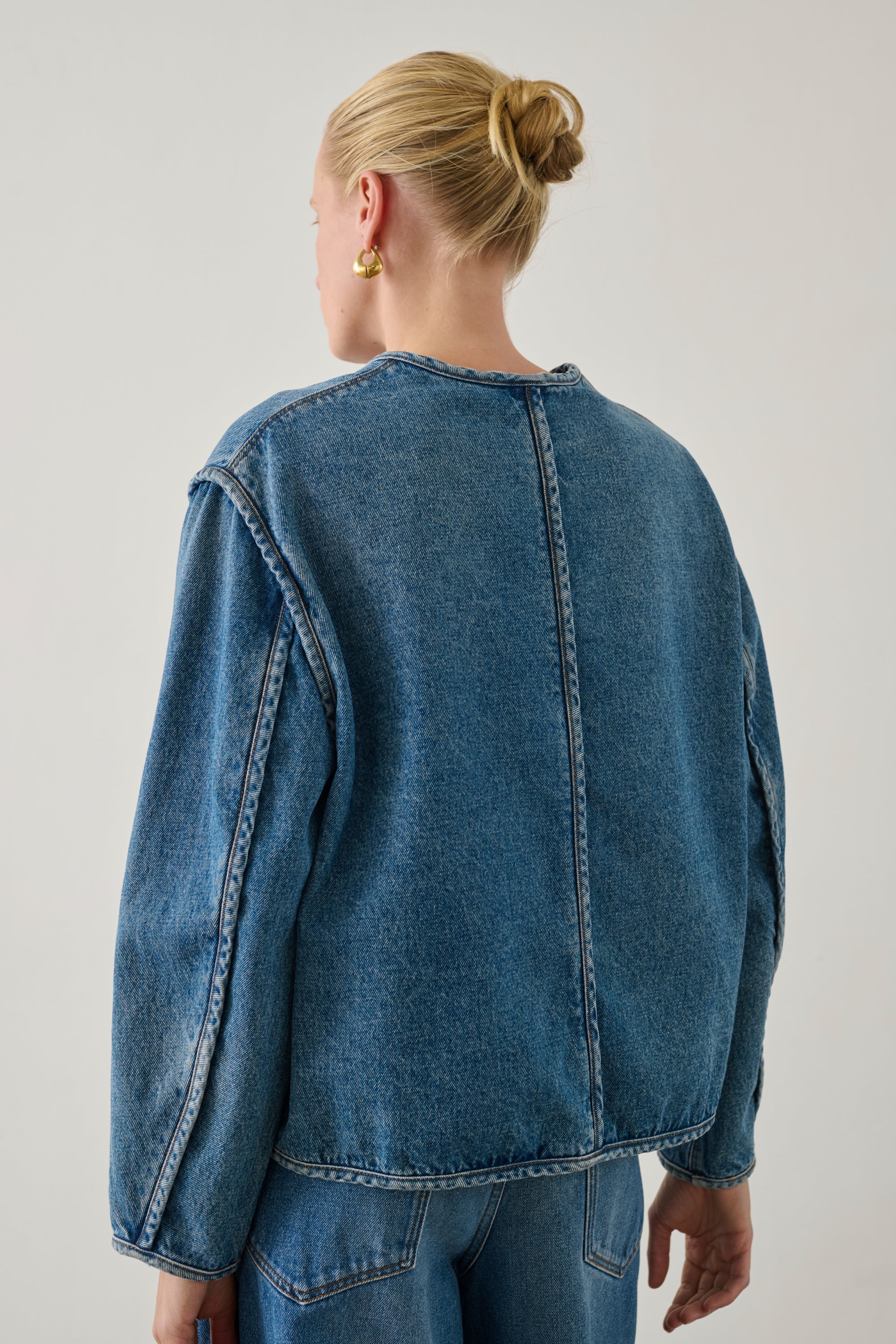 Agatha Jacket - Blue - Cotton - Women