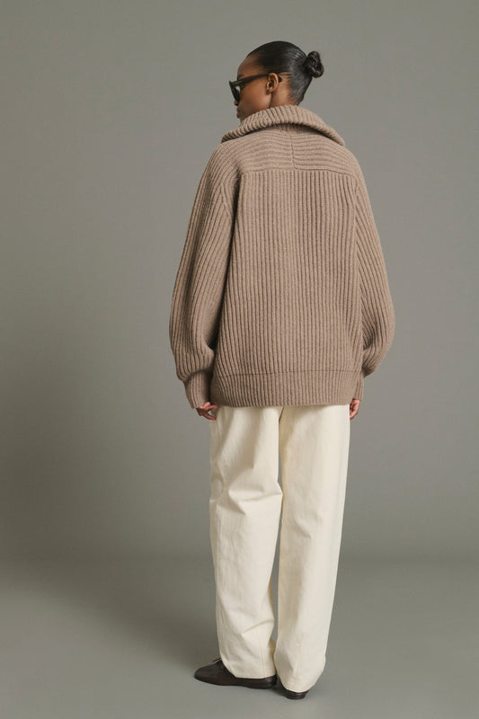 Pantalon Baptiste - Écru - Coton - Femme