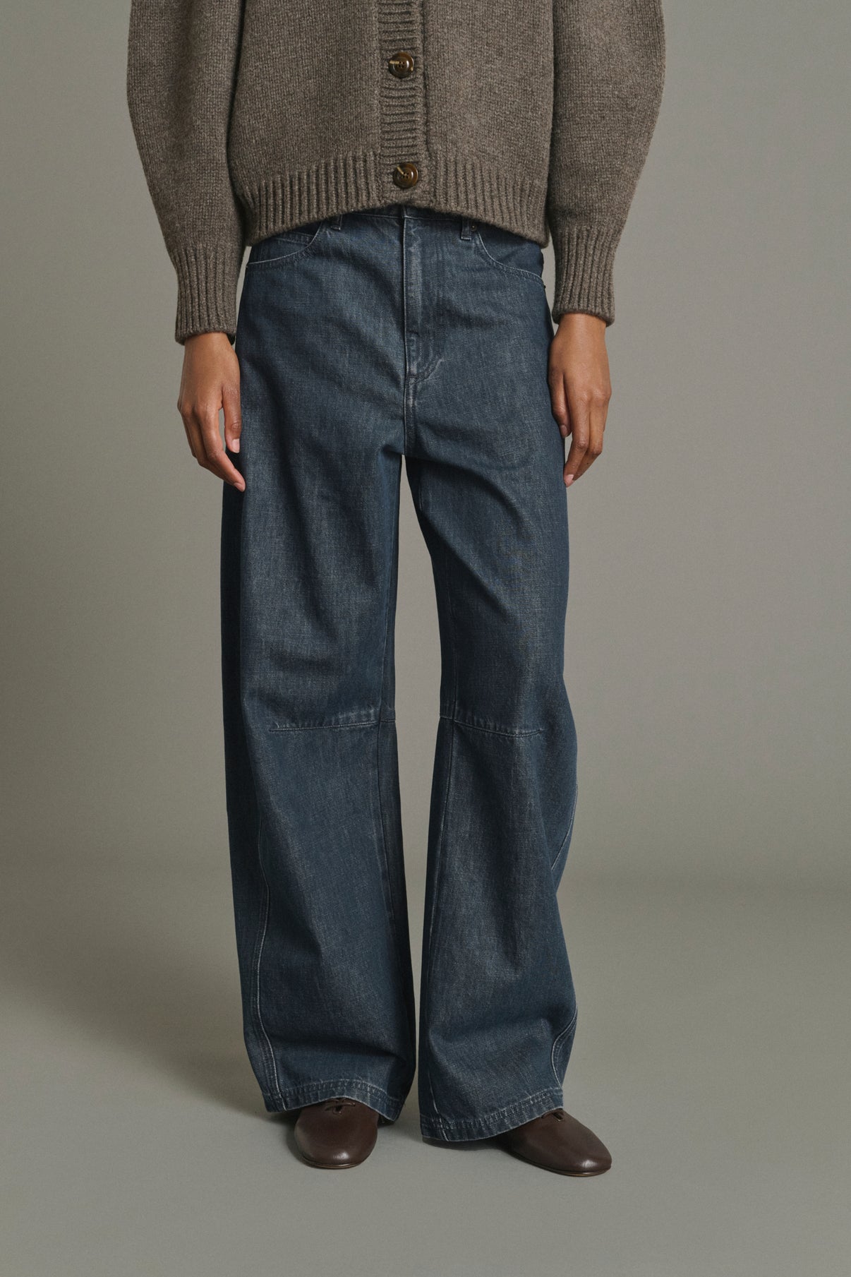 Jean Eliott - Bleu Gris - Coton - Femme vue 3