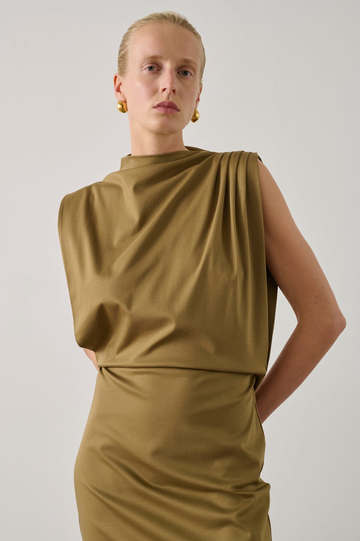 Soeur Dress Gemma Beige Green Beige Green Woman