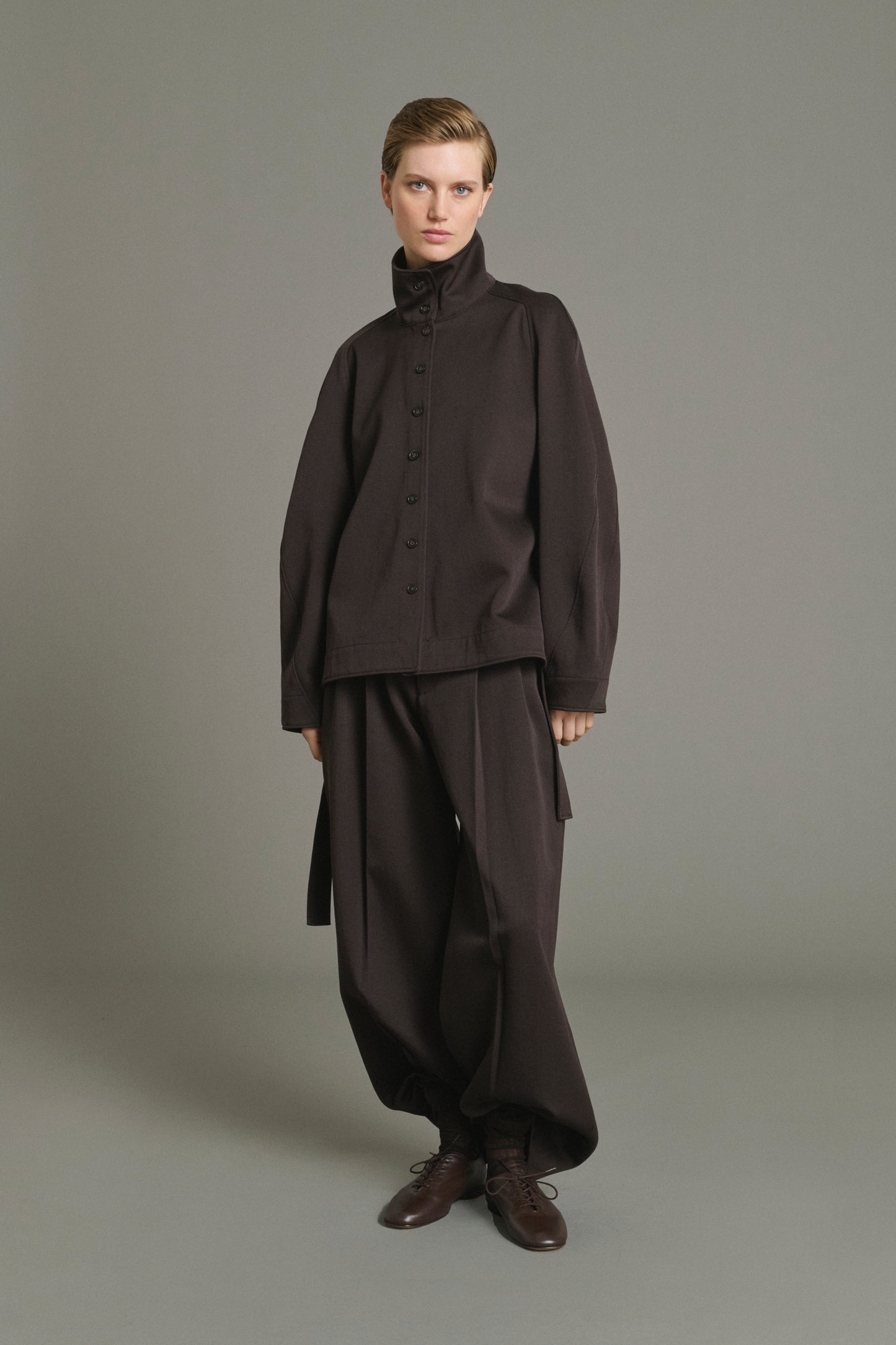 Pantalón Laumiere - Ébano - Lana - Mujer