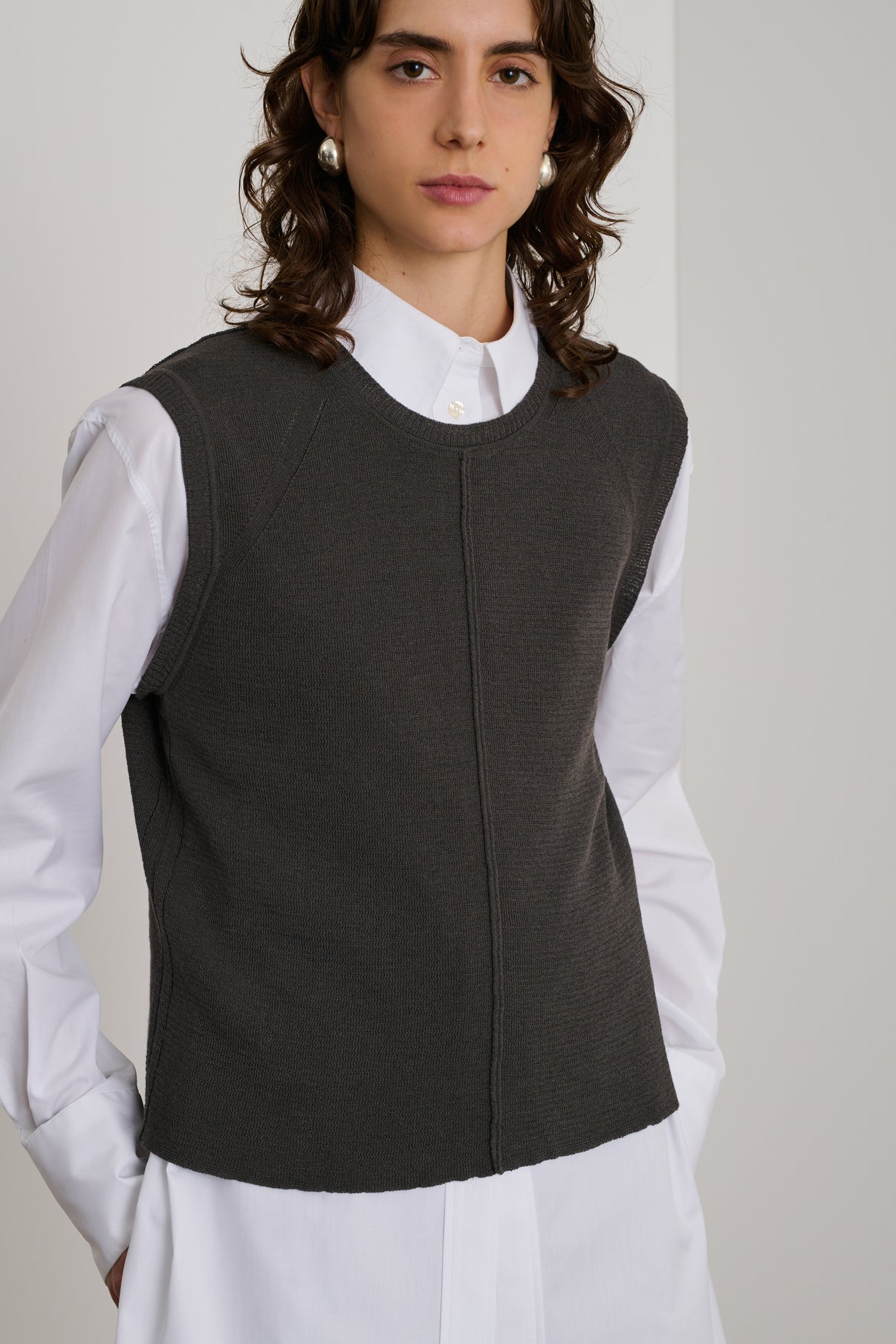 Pull Edouard - Gris Anthracite - Femme vue 1