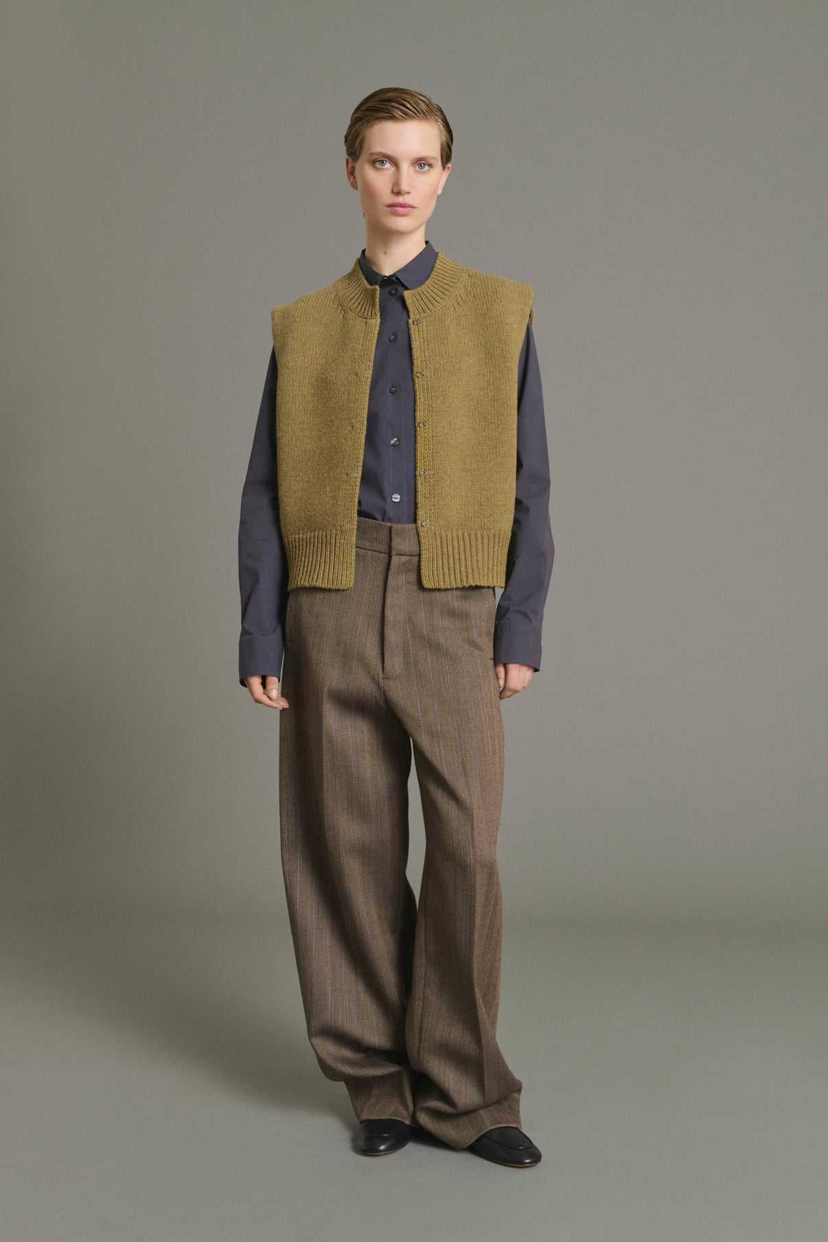 Cardigan Kalyanee - Tilleul - Laine - Femme vue 1