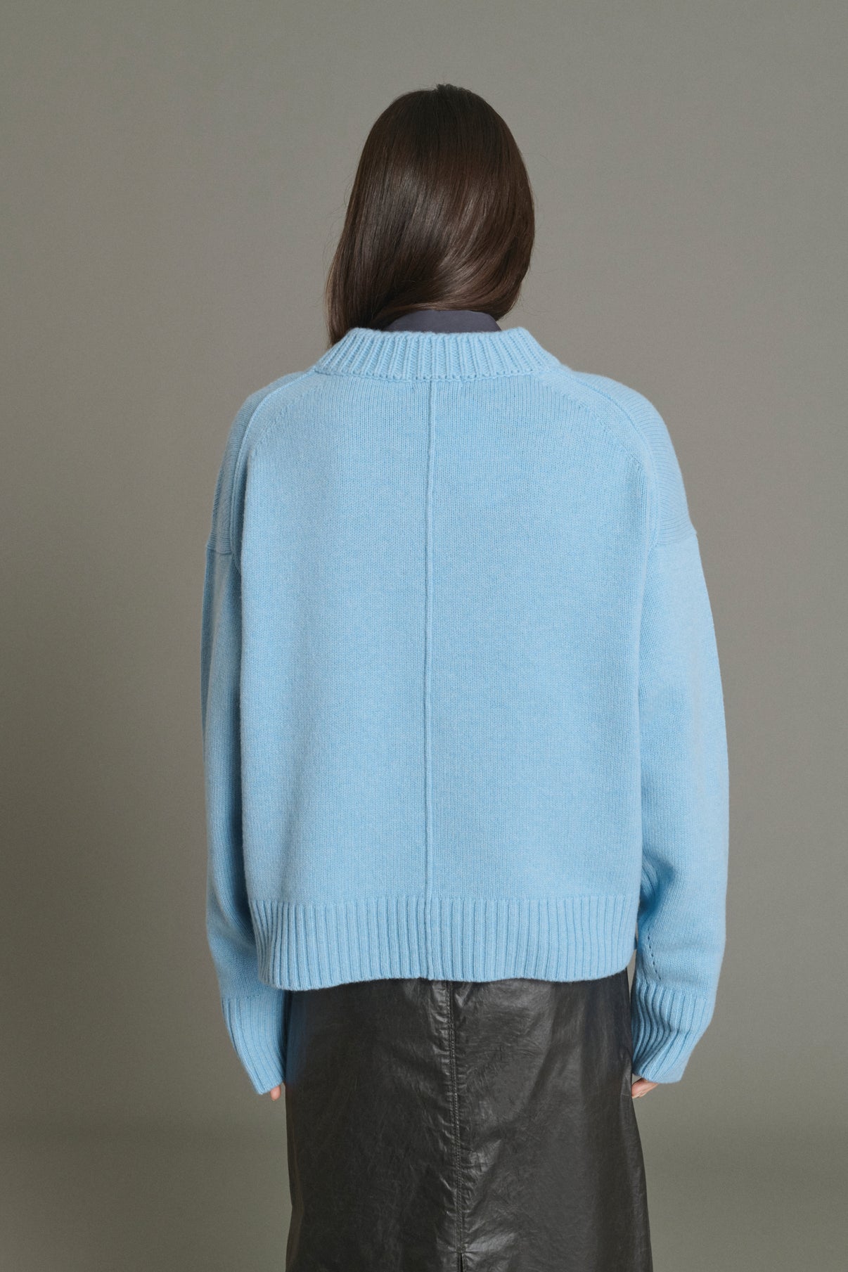 Jersey Julie - Azul Claro - Lana Merino - Mujer vue 4