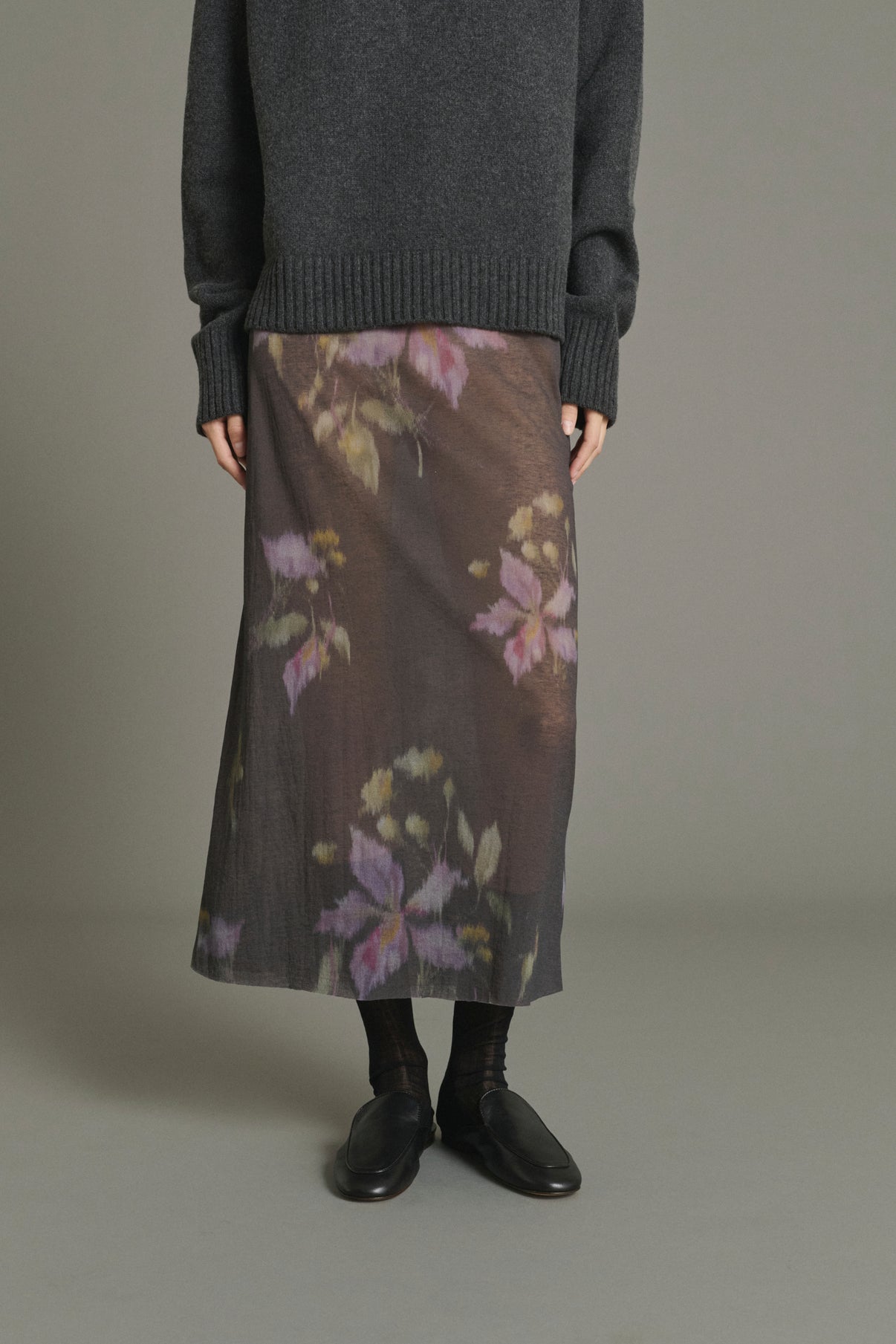 Jupe Bahia - Anthracite/Violet - Coton - Femme vue 2