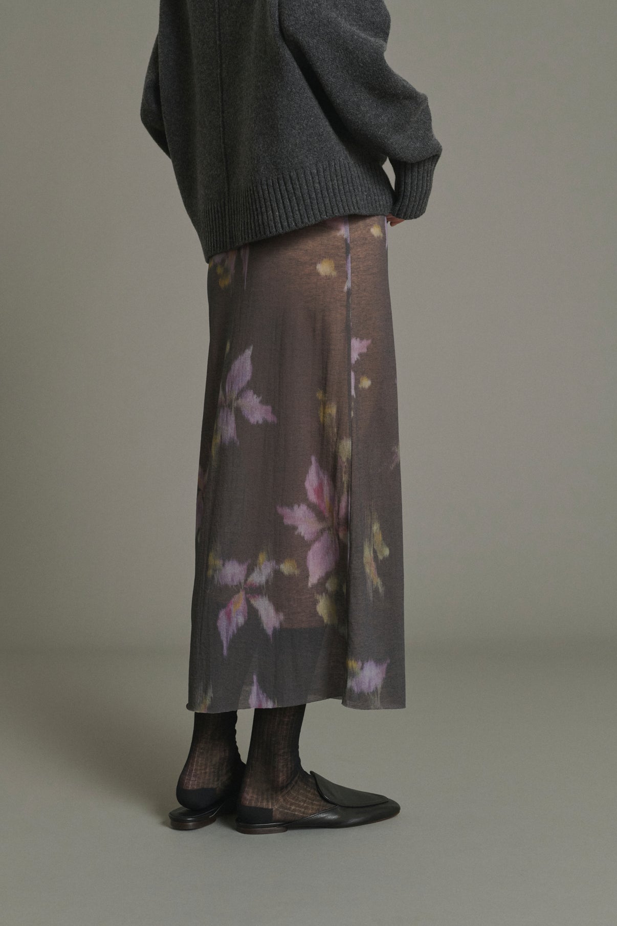 Jupe Bahia - Anthracite/Violet - Coton - Femme vue 3