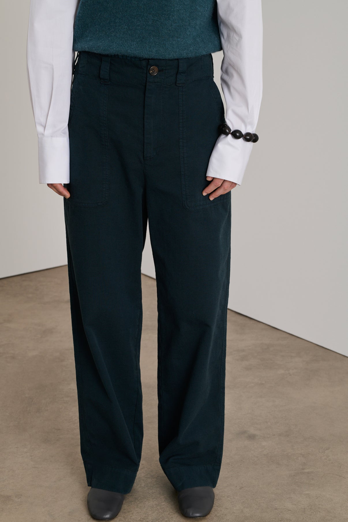 Pantalon Darryl - Ardoise Foncée - Coton - Femme vue 2