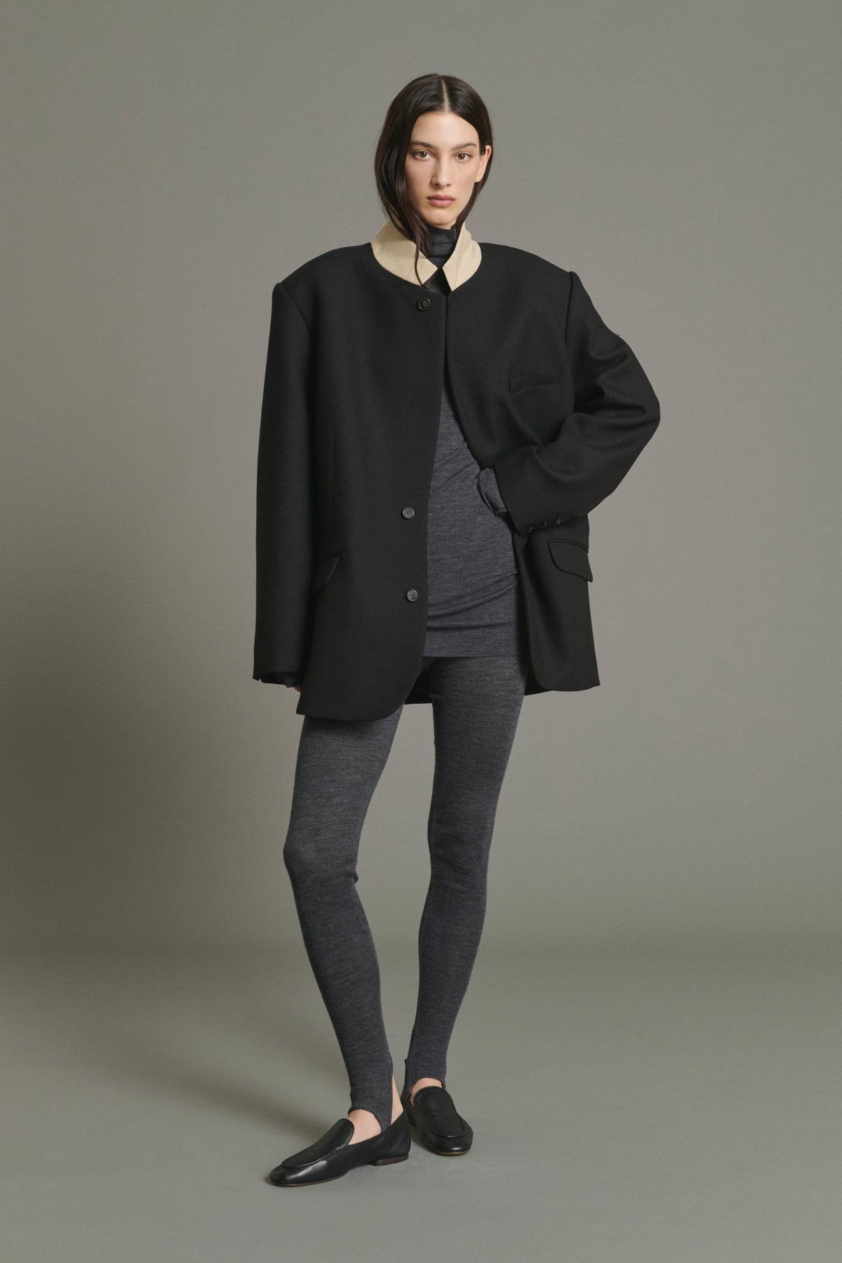 Mocassins Nine - Noir - Cuir - Femme vue 3
