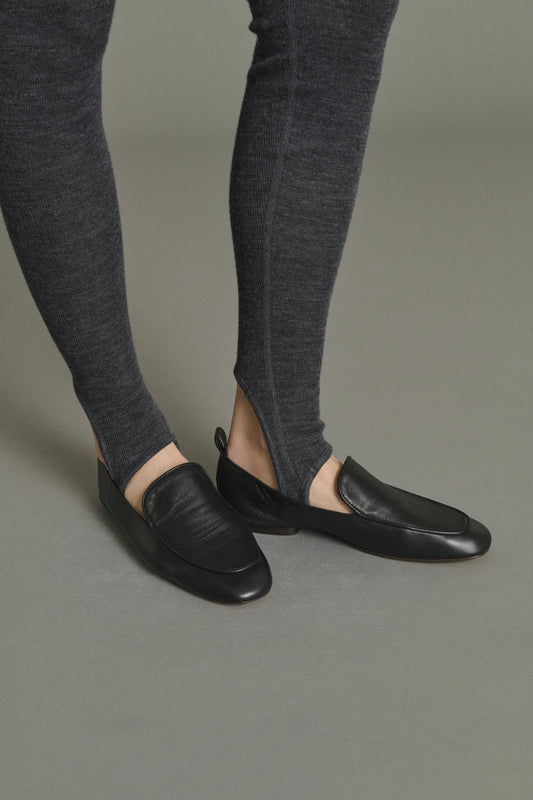 Mocasines Nine - Negro - Cuero - Mujer