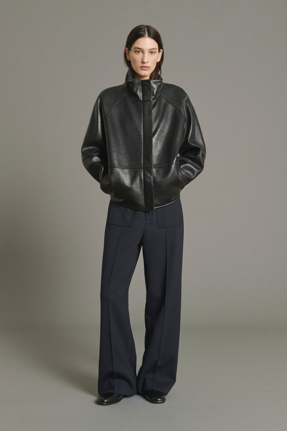 Pantalón Harry - Navy Lana Acampanado 7/8 Mujer - Soeur vue 5