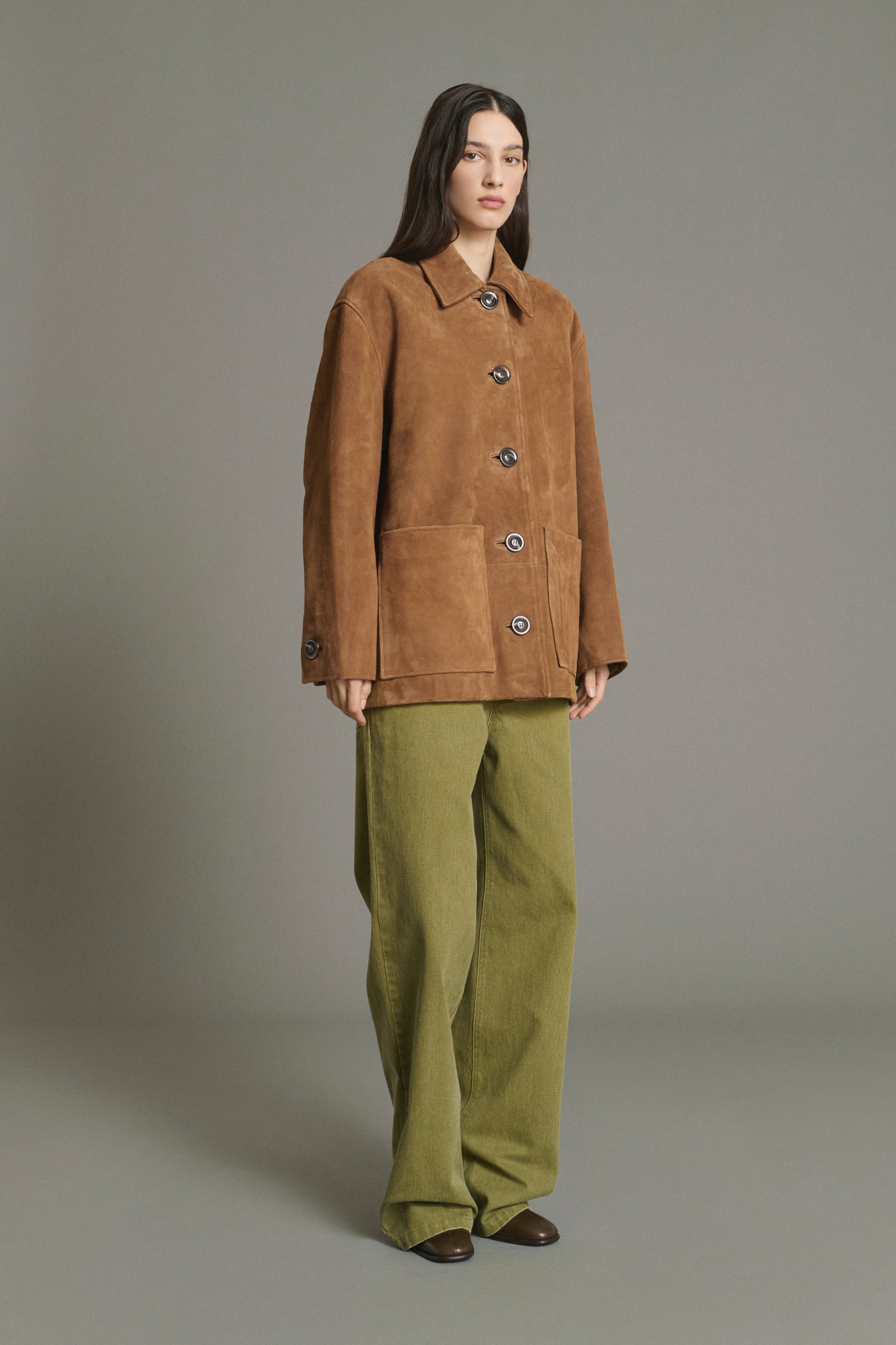 BATES　SUNOCO ジャケット XXL Vincenzo Jacket - Natural Split Leather Women - Soeur