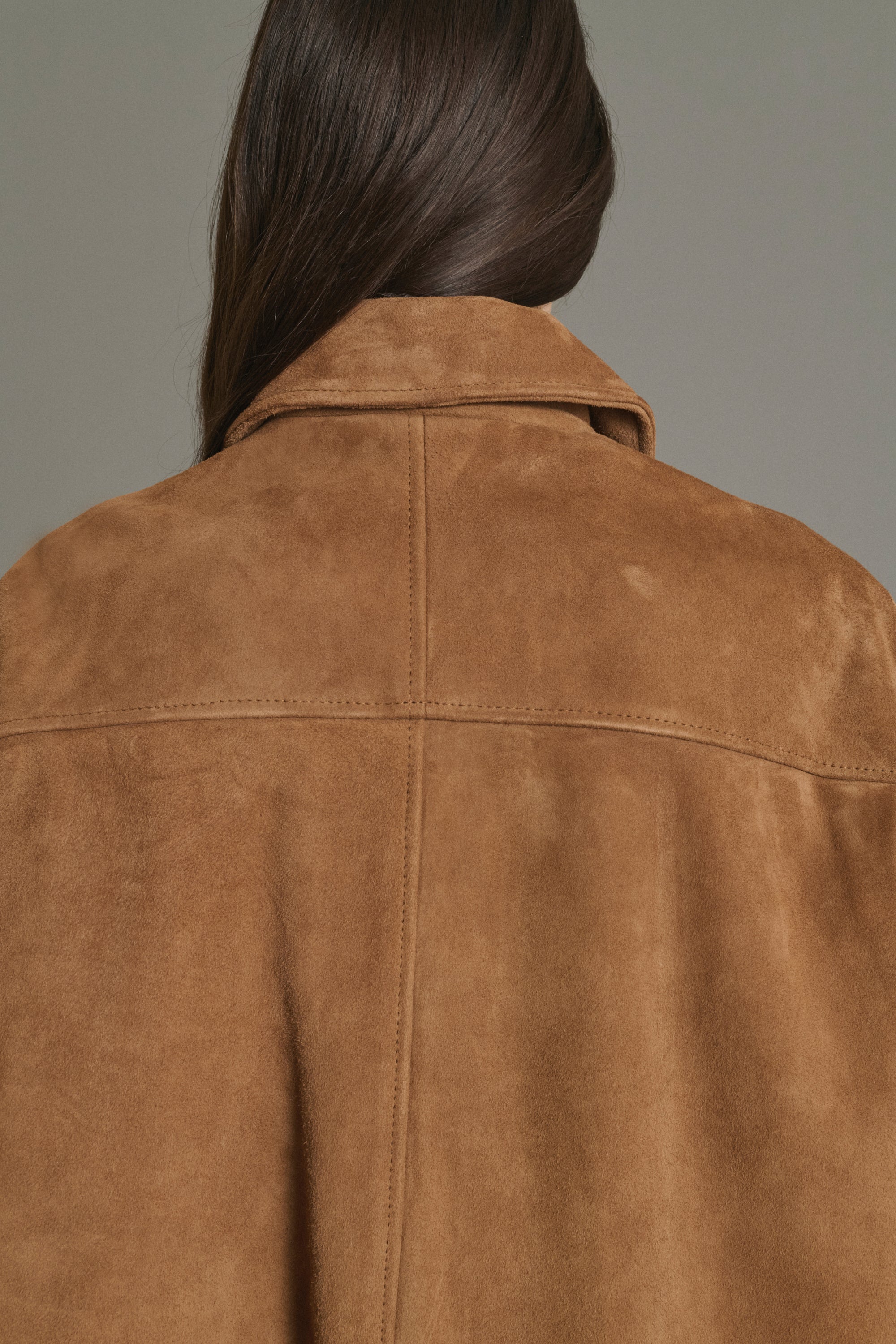 Vincenzo Jacket - Natural Split Leather Women - Soeur