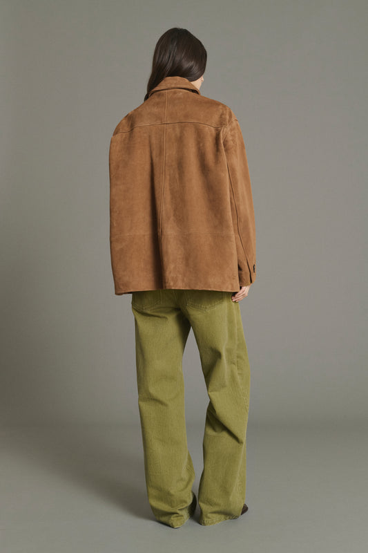 Veste Vincenzo - Naturel Croûte de Cuir Femme - Soeur