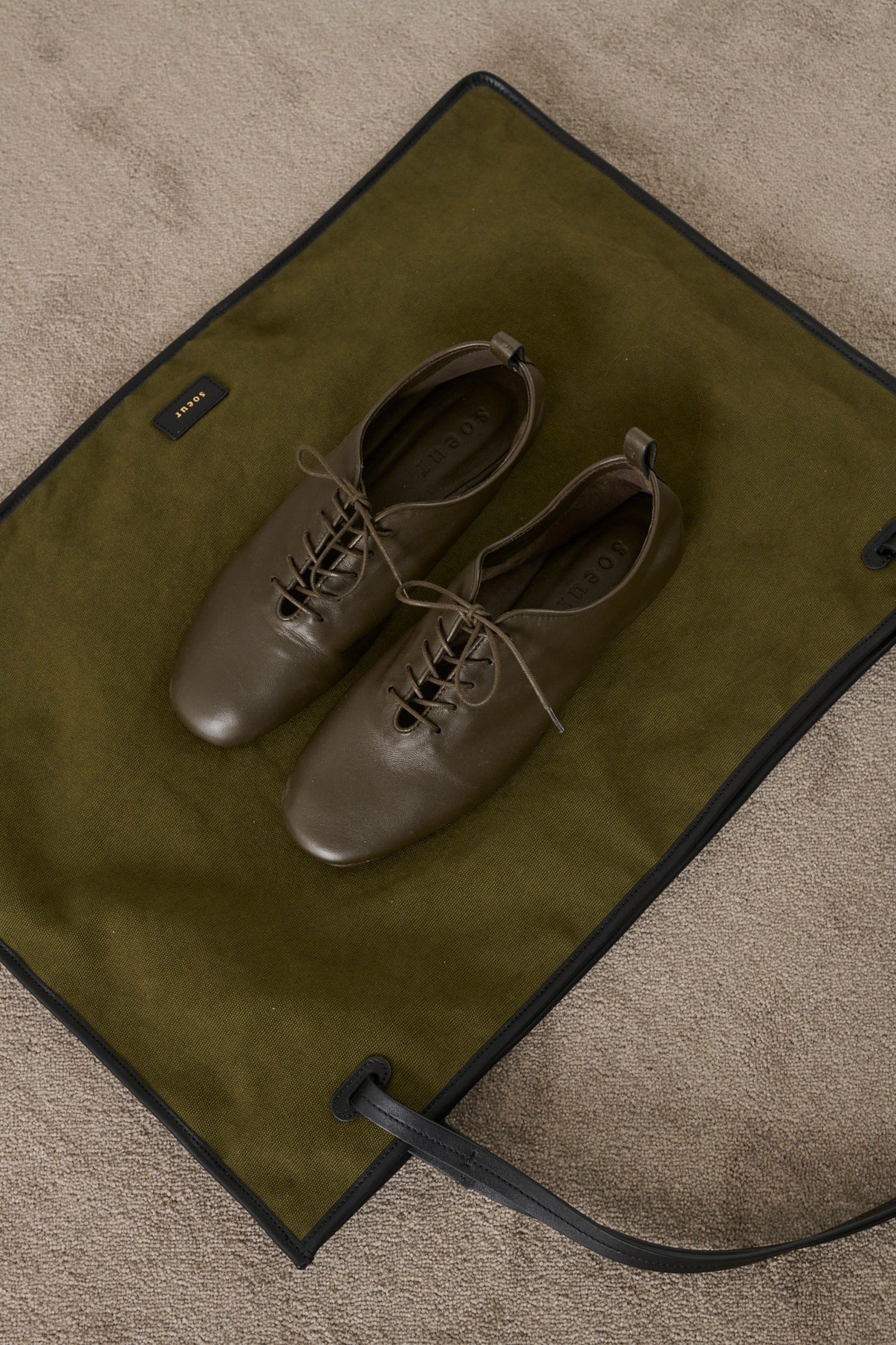 Ballerines Orso - Terre D'Ombre - Cuir - Femme vue 7