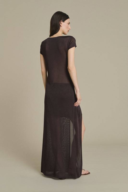 Robe Ornella longue moka fendue Soeur & TL180 - Soeur
