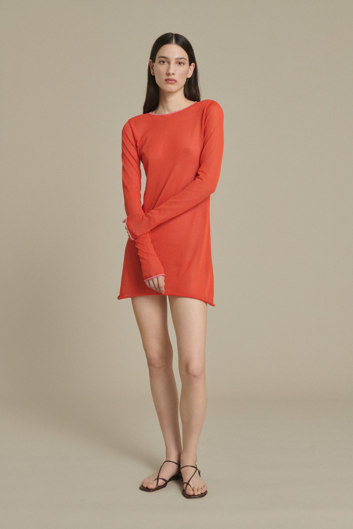 Soeur - Robe Courte Irene Mini vase - Orange-red - Woman Soeur - Robe Courte Irene Mini vase - Orange-red - Woman